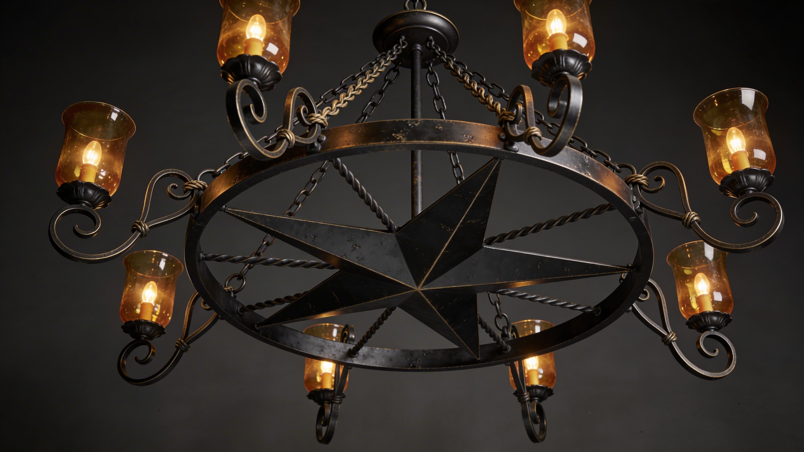 Custom Texas Star Chandelier